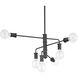 Calder 6 Light 30.5 inch Graphite Chandelier Ceiling Light, Design Series