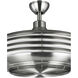 Sanford 24 inch Brushed Nickel Indoor/Outdoor Ceiling Fandelier, Progress LED
