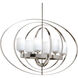 Equinox 6 Light 39 inch Polished Nickel Foyer Pendant Ceiling Light