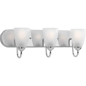 Gather 3 Light 24 inch Polished Chrome Bath Vanity Wall Light in Bulbs Not Included, Standard