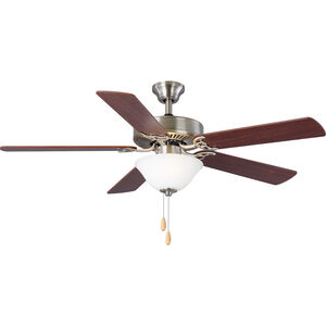 Builder 52 inch Brushed Nickel with Cherry/Natural Cherry Blades Ceiling Fan