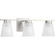 Tanner 3 Light 22 inch Brushed Nickel Vanity Light Wall Light
