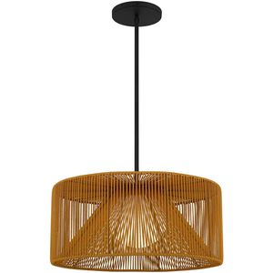 Key West LED 22 inch Sand Black Outdoor Pendant