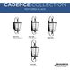 Cadence 1 Light 25 inch Textured Black Outdoor Wall Lantern, Medium, Design Series
