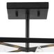 Hillcrest 4 Light 13 inch Matte Black Semi-Flush Mount Ceiling Light