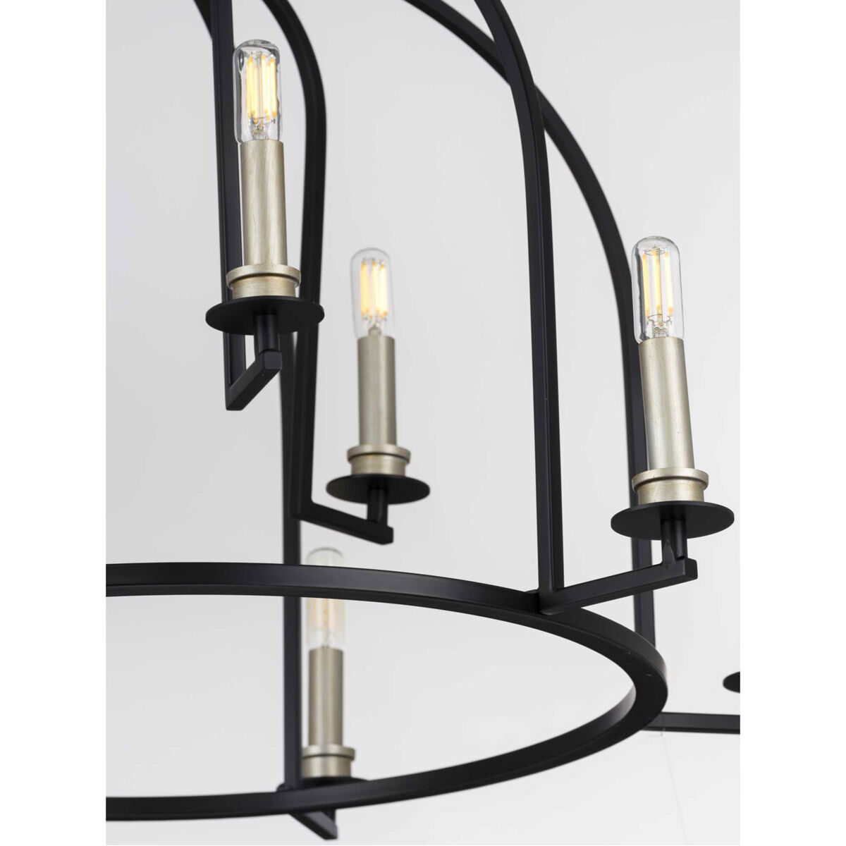 Seneca 9 Light 30 inch Matte Black Chandelier Ceiling Light