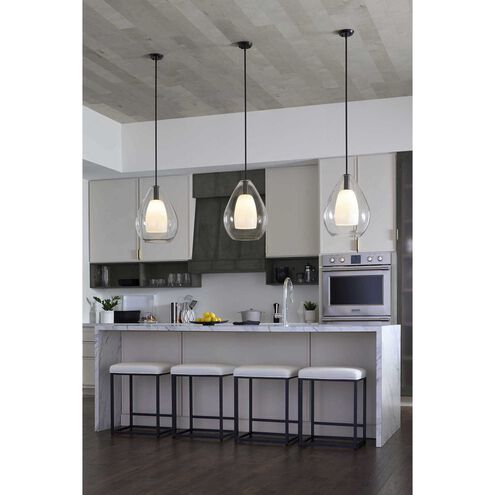 Carillon 1 Light 15 inch Matte Black Pendant Ceiling Light