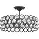 Vestique 3 Light 17.25 inch Graphite Semi-Flush Convertible Ceiling Light, Design Series