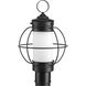 Haddon 1 Light 16.13 inch Matte Black Outdoor Post Lantern