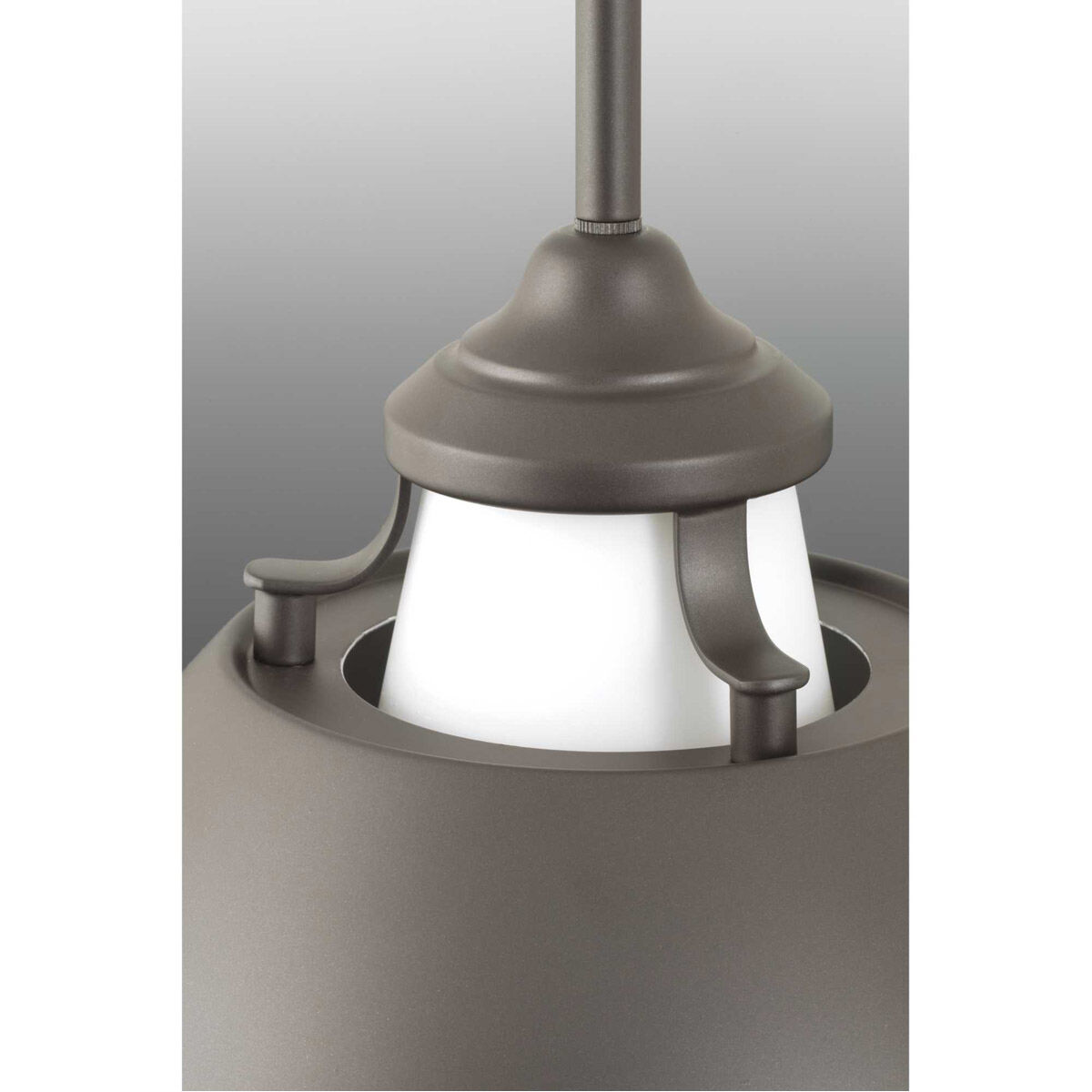 Carbon 1 Light Graphite Pendant Ceiling Light, Design Series