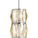 The Pointe 1 Light 6 inch Polished Chrome Mini-Pendant Ceiling Light