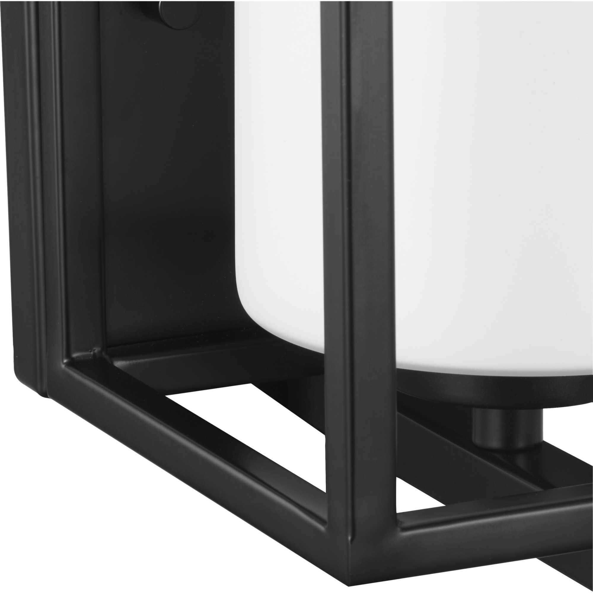 4 Pack Matte Black Outdoor Wall Light - 5.9