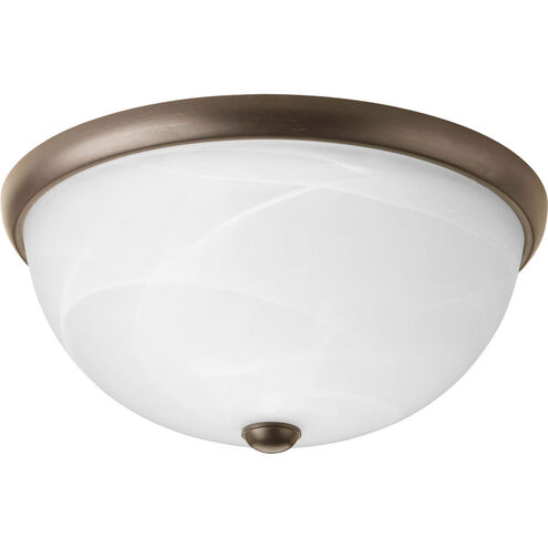 Random 2 Light 14 inch Antique Bronze Close-to-Ceiling Ceiling Light