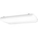 Modular Fluorescent 4 Light 18 inch White Flush Mount Ceiling Light