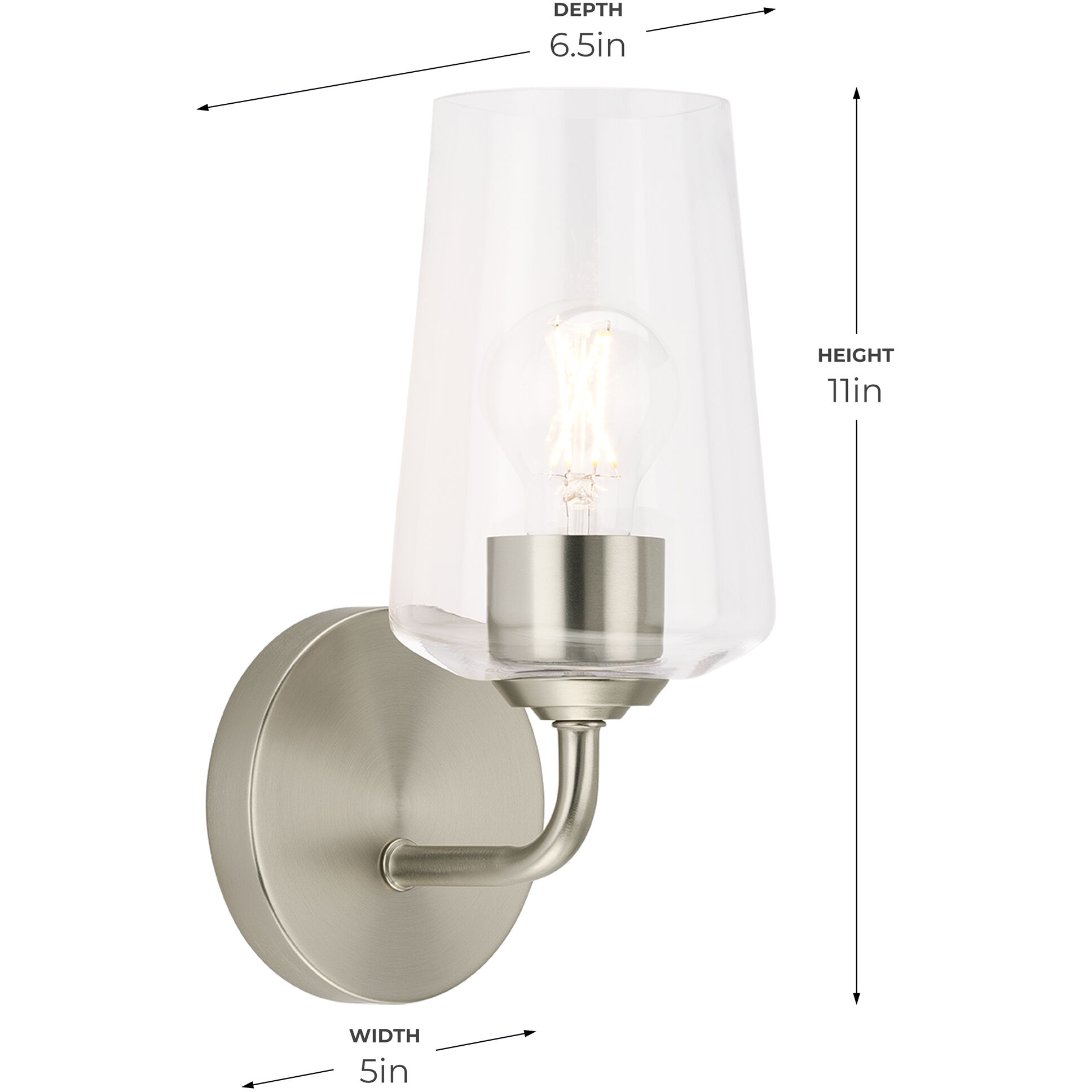 Celino Wall Sconce Wall Light in Brushed Nickel