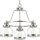 Judson 3 Light 22 inch Polished Nickel Chandelier Ceiling Light