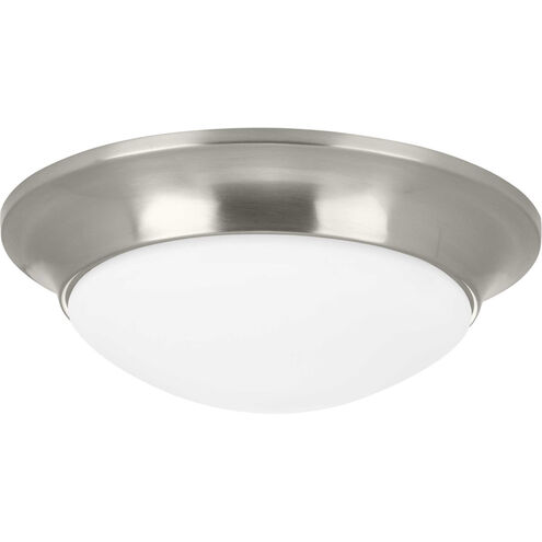 Etched Glass Close-to-Ceiling 1 Light 11.5 inch Brushed Nickel Flush Mount Ceiling Light