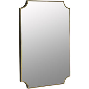 Convexed 46 X 30 inch Antique Brass Mirror