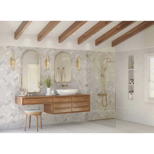 Cahill 1 Light 5 inch Brushed Bronze Bath Vanity Wall Light, Design Series
