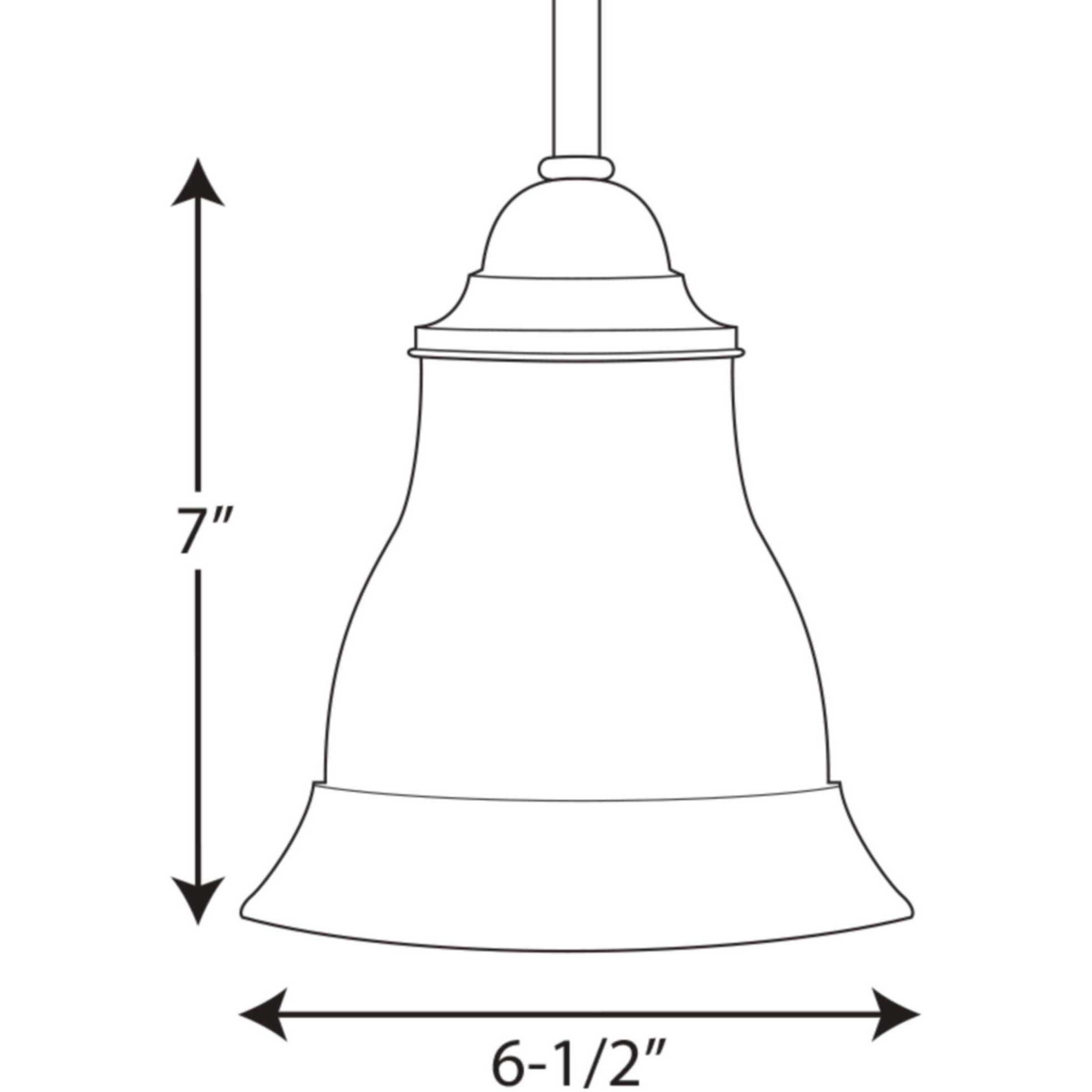 Trinity 1 Light 6.5 inch Antique Bronze Mini-Pendant Ceiling Light