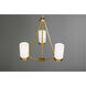 Elevate 3 Light 22 inch Brushed Bronze Chandelier Ceiling Light, Design Series