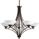 Prosper 5 Light 30 inch Antique Bronze Chandelier Ceiling Light