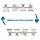 Conway 4 Light 33 inch Brushed Nickel Bath Vanity Wall Light