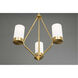 Elevate 3 Light 22 inch Brushed Bronze Chandelier Ceiling Light, Design Series
