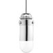 Beaker LED LED 5 inch Polished Chrome Mini-Pendant Ceiling Light, Design Series