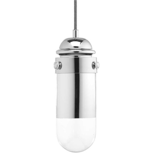 Beaker LED LED 5 inch Polished Chrome Mini-Pendant Ceiling Light, Design Series
