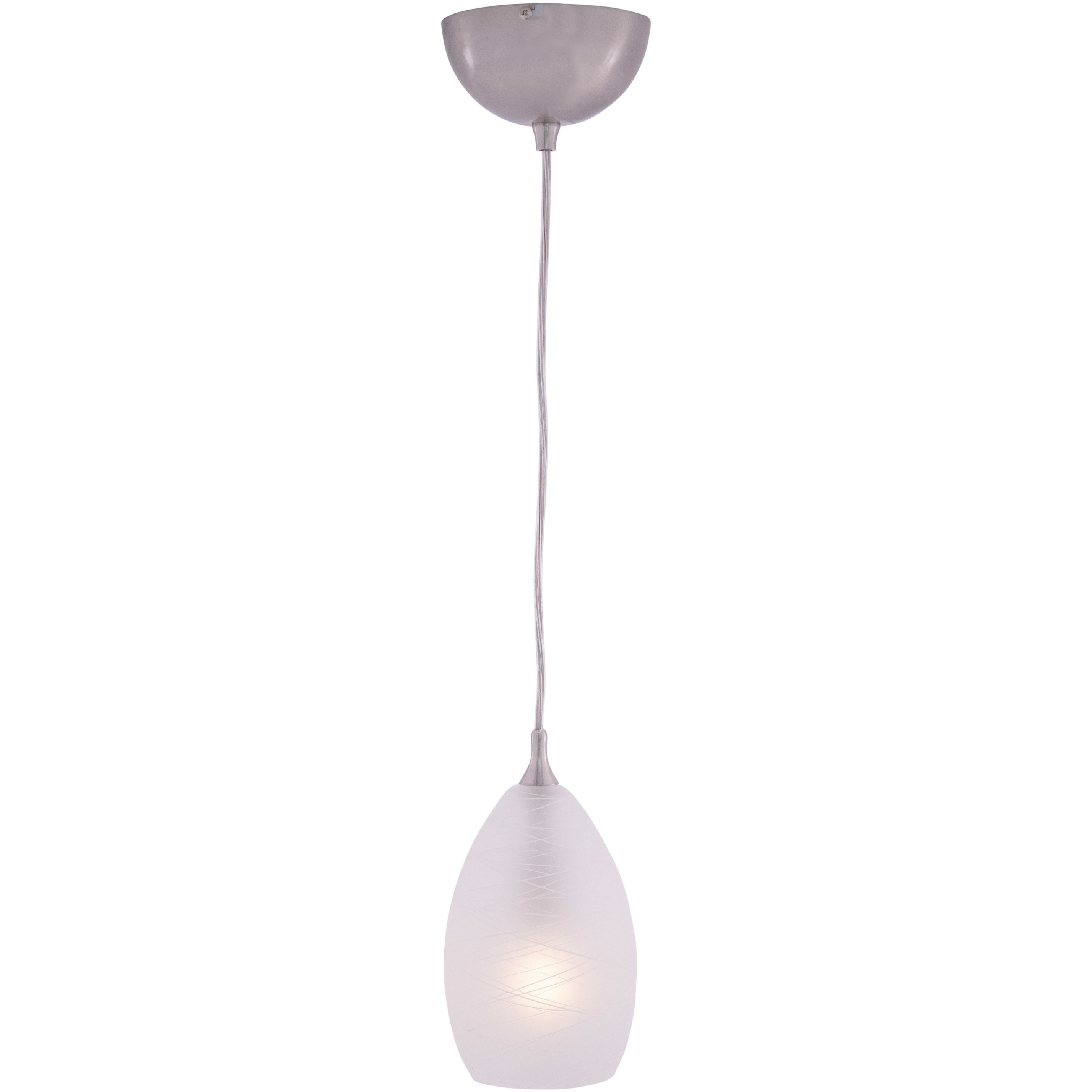 Milano LED 4.5 inch Satin Nickel Mini Pendant Ceiling Light