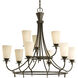 Cantata 9 Light 30.75 inch Forged Bronze Chandelier Ceiling Light