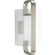Coupe 1 Light 18 inch Brushed Nickel Outdoor Wall Lantern