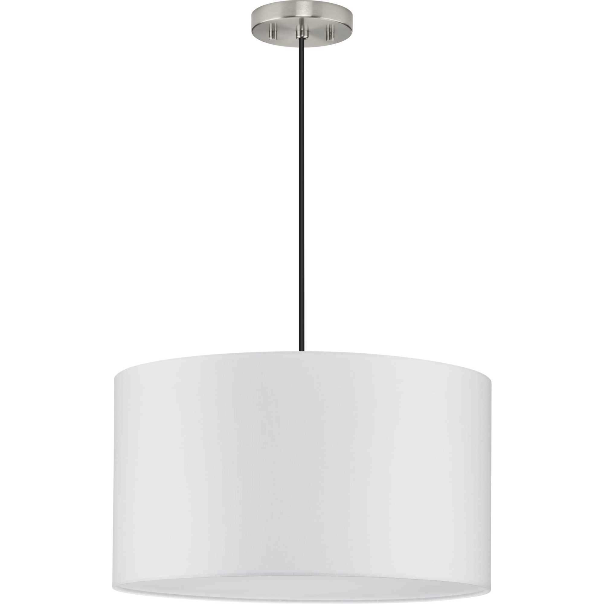 Markor 3 Light 18.12 inch Brushed Nickel/Matte Black/Vintage Brass Drum Pendant Ceiling Light