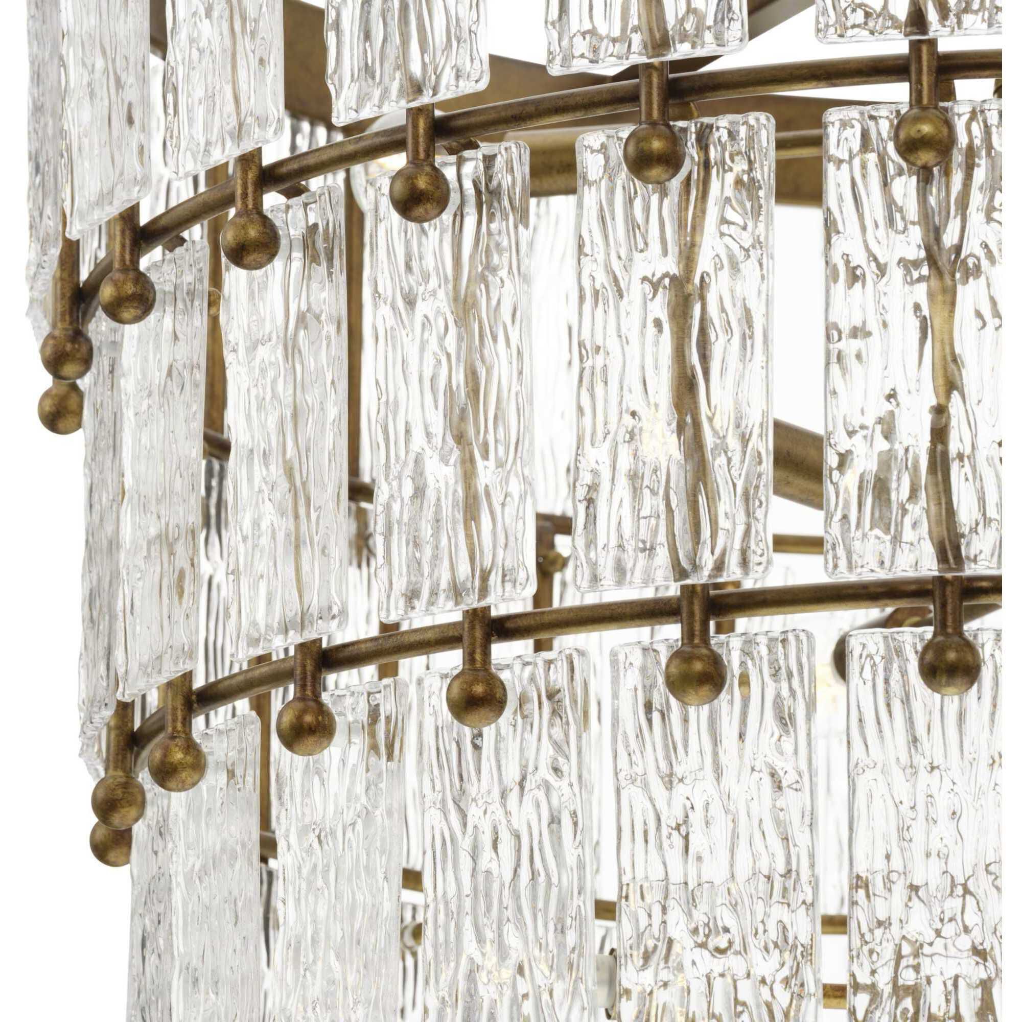 Chevall 9 Light 32 inch Gold Ombre Chandelier Ceiling Light, Design Series