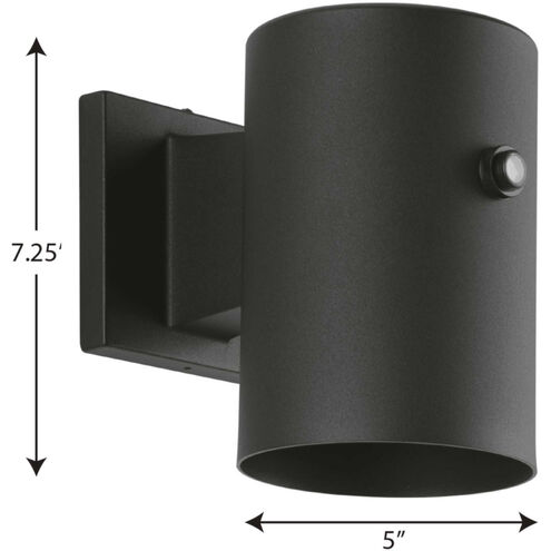 CYL RNDS LED 7 inch Black Outdoor Wall Lantern, Progress LED
