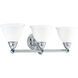 Botanical 3 Light 24 inch Polished Chrome Bath Vanity Wall Light