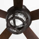Smyrna 52 inch Forged Black with Toasted Oak Blades Indoor/Outdoor Ceiling Fan, Progress LED