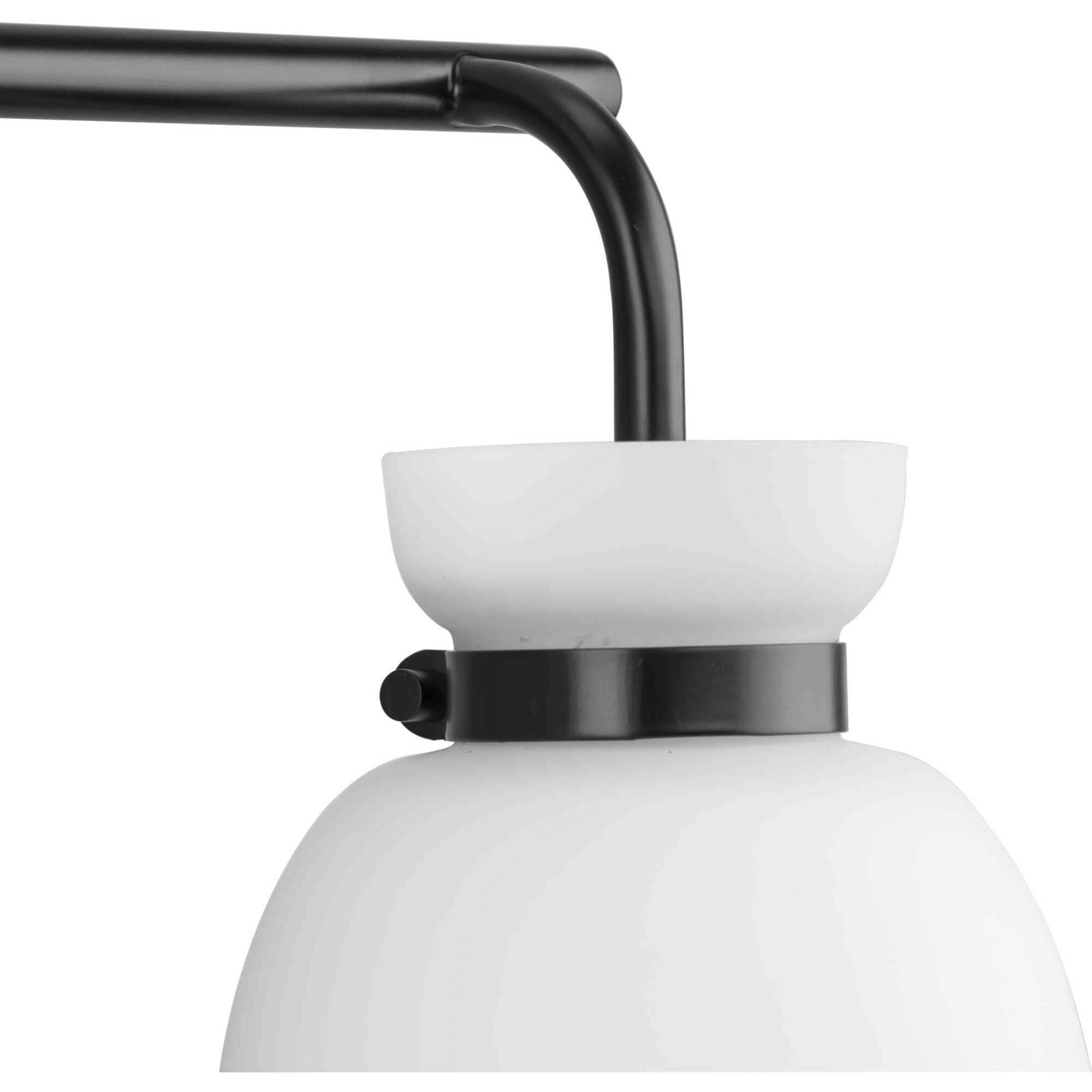 Lexie 3 Light 22 inch Matte Black Bathroom Vanity Light Wall Light