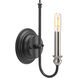 Whisp 1 Light 6 inch Graphite Wall Sconce Wall Light