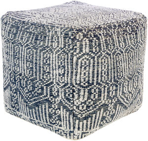 Nobel 18 inch Beige Pouf, Cube
