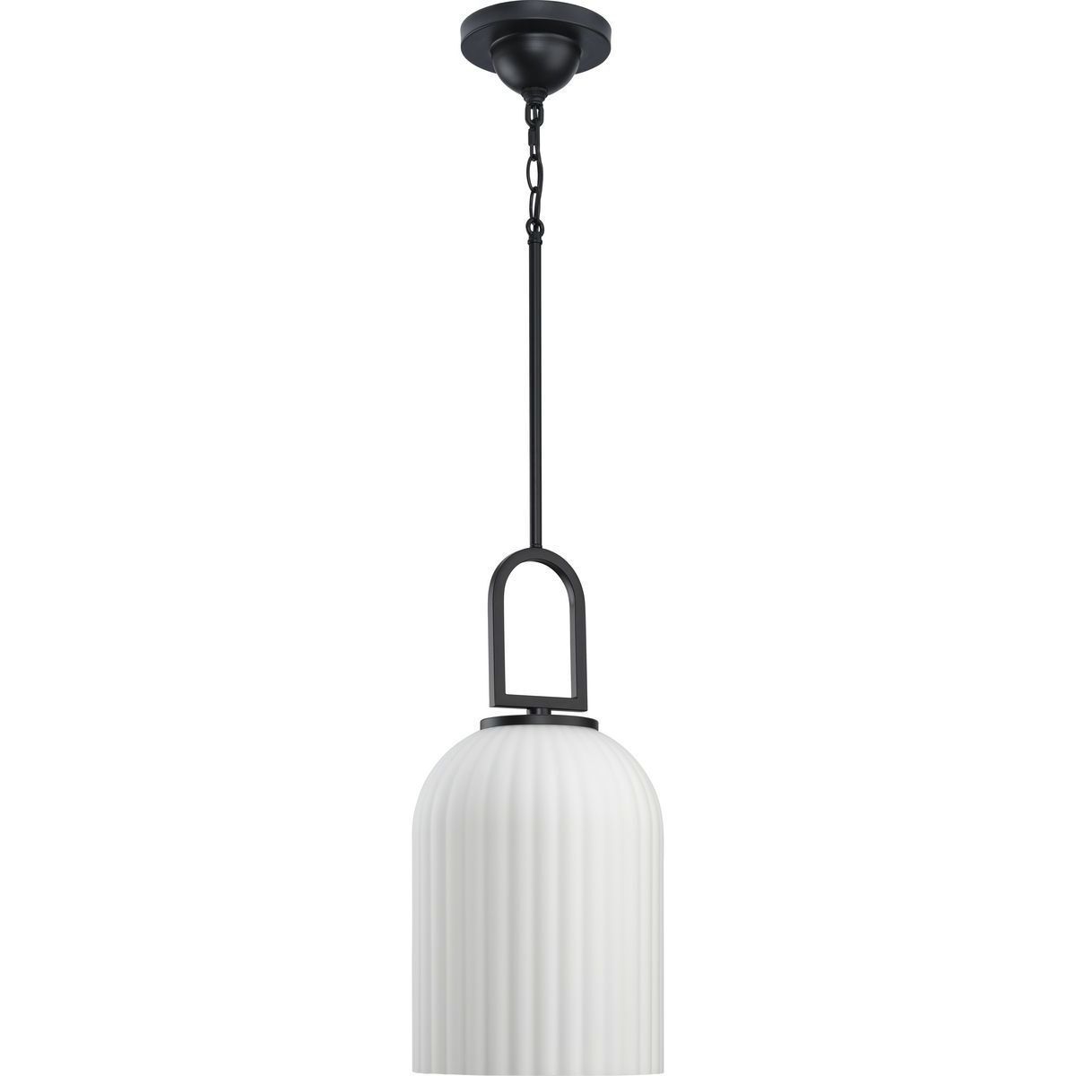 Stanza 1 Light 10.25 inch Matte Black Pendant Ceiling Light