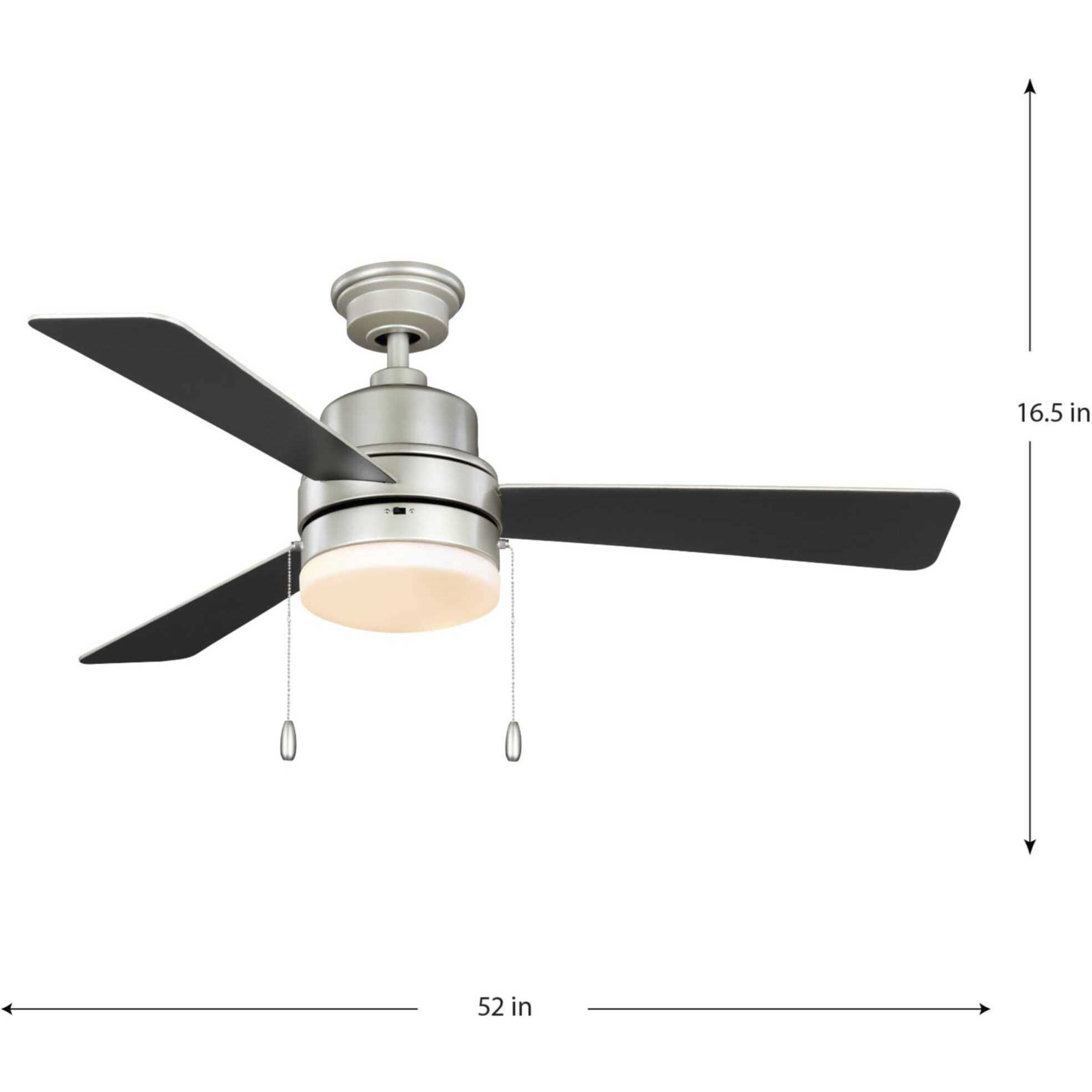 Progress P250076-152-WB Trevina V 52 inch Painted Nickel