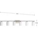 Replay 6 Light 48 inch Brushed Nickel Bath Vanity Wall Light