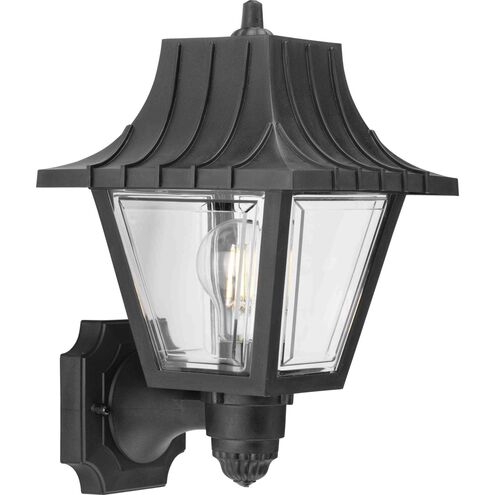 Mansard 1 Light 13 inch Textured Black Outdoor Wall Lantern