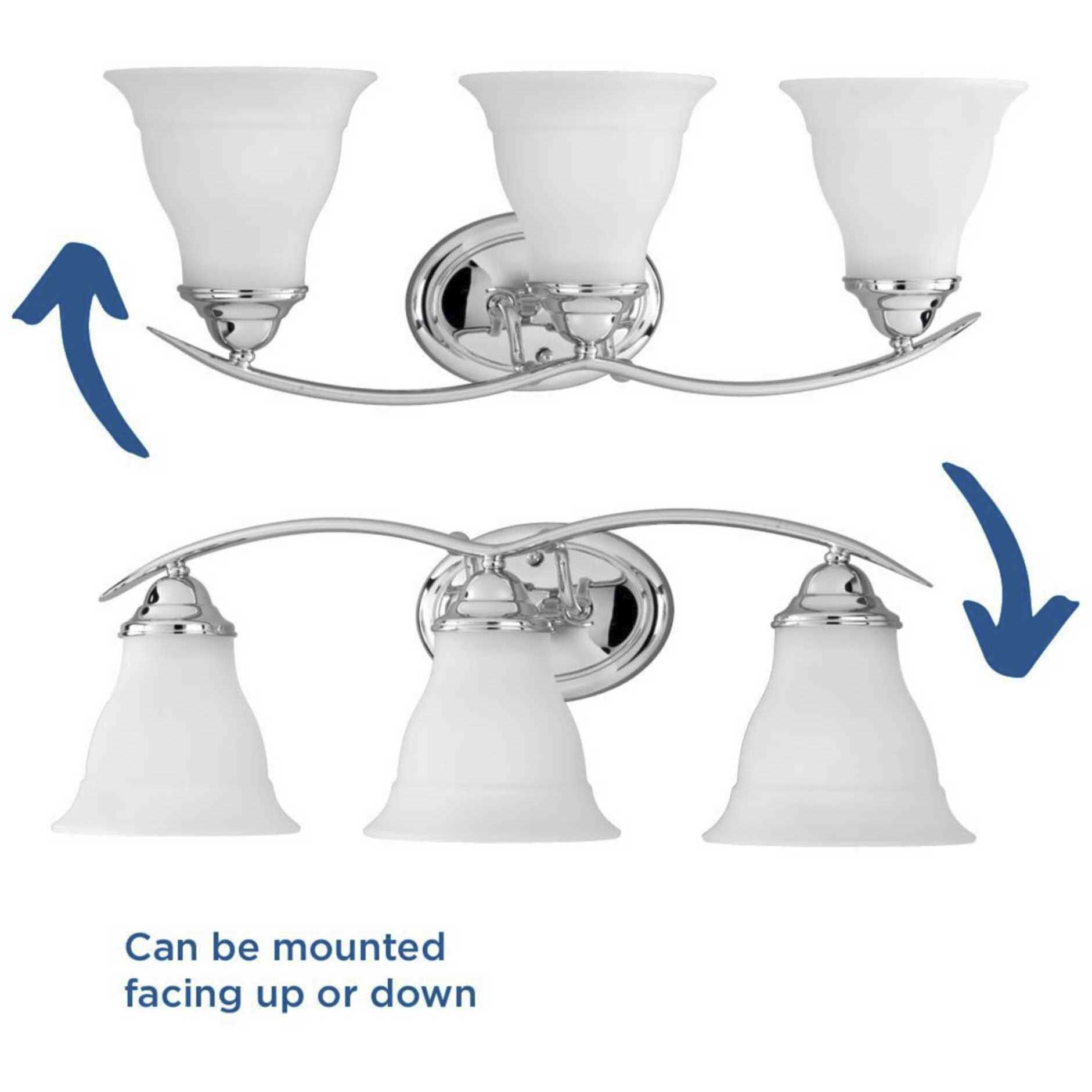 Trinity 3 Light 24 inch Polished Chrome Bath Vanity Wall Light