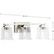Gilmour 3 Light 20 inch Brushed Nickel Bath Vanity Wall Light