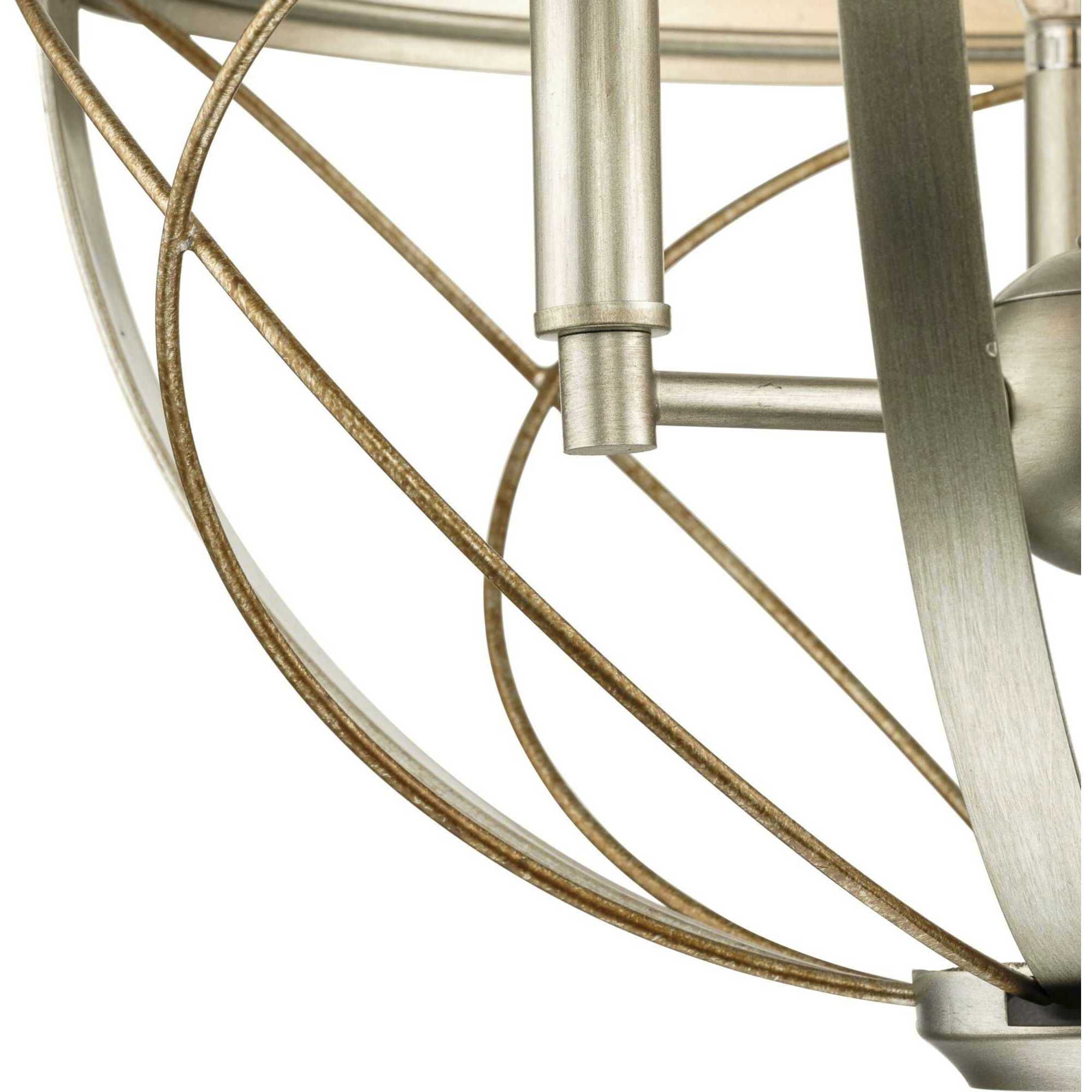 Brandywine 3 Light Silver Ridge Pendant Ceiling Light