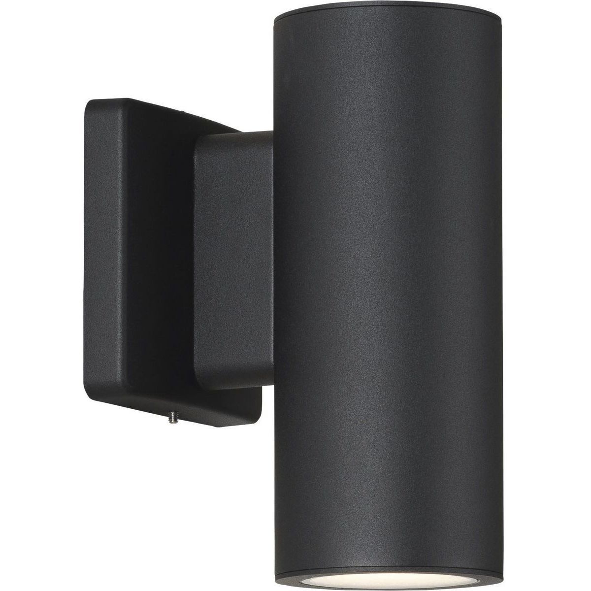 Cylinders LED 8.25 inch Black Outdoor Wall Mount Up/Down Cylinder, Progress LED