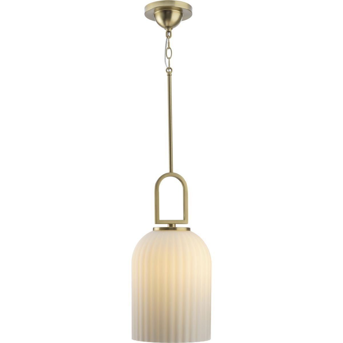 Stanza 1 Light 10.25 inch Brushed Gold Pendant Ceiling Light